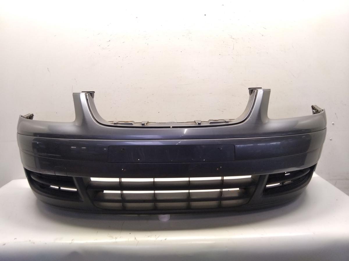 VW Touran 1T original Stoßstange Stoßfänger vorn LD7X platinumgreymet. BJ2006